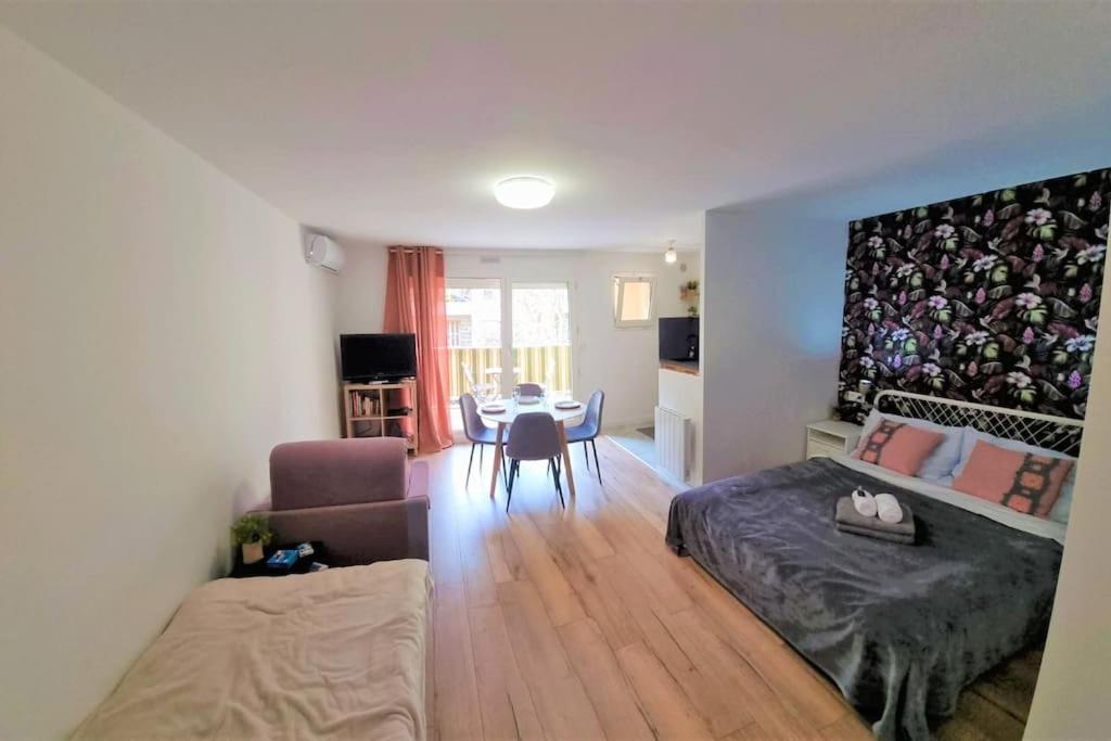شقة Studio Nice, Avenue Des Fleurs, Climatise المظهر الخارجي الصورة